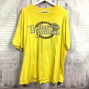 Harley Davidson Tee Shirt Yellow 2XL Iowa
